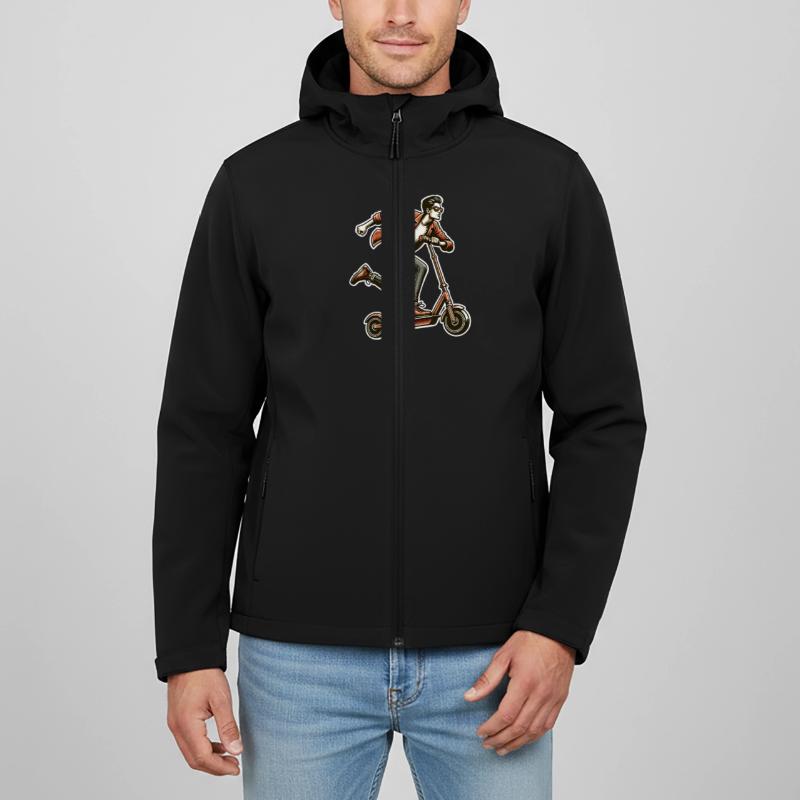 Tretroller E-Scooter E-Roller Recycelte Männer Softshell-Jacke von Stanley/Stella