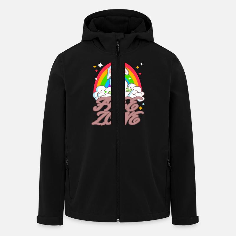 No Easter free zone - Men’s Recycled Softshell Jacket by Stanley/Stella - black