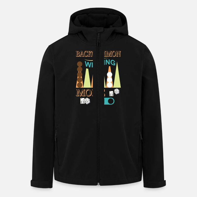 Backgammon Spiel - Recycelte Männer Softshell-Jacke von Stanley/Stella - Schwarz