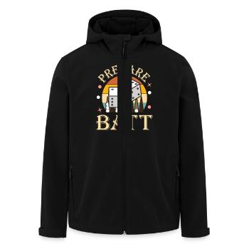 Backgammon Spiel - Recycelte Männer Softshell-Jacke von Stanley/Stella - Schwarz - Vorne - AI Model Male 185 light (185cm)