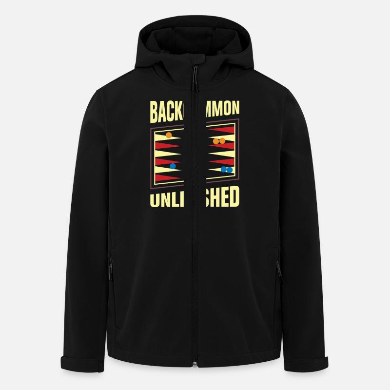 Backgammon Spiel - Recycelte Männer Softshell-Jacke von Stanley/Stella - Schwarz