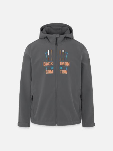 Backgammon Spiel - Recycelte Männer Softshell-Jacke von Stanley/Stella - Schwarz