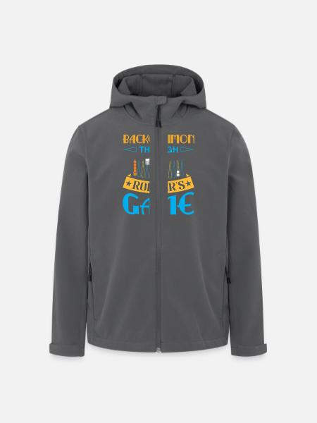 Backgammon Spiel - Recycelte Männer Softshell-Jacke von Stanley/Stella - Schwarz