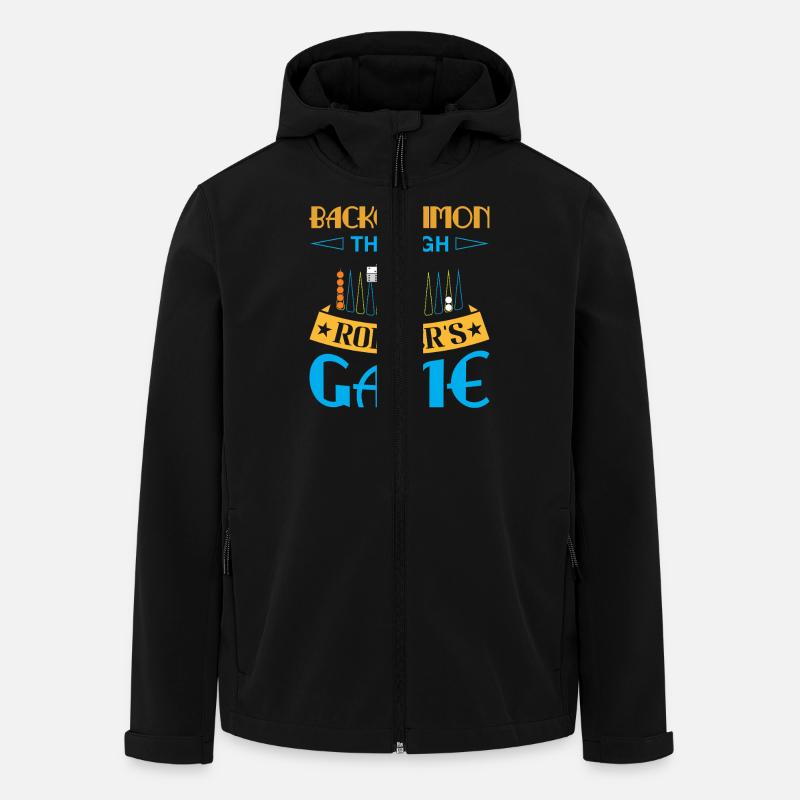 Backgammon Spiel - Recycelte Männer Softshell-Jacke von Stanley/Stella - Schwarz