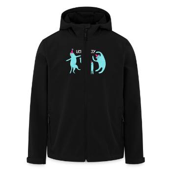 Party Cats Feiern Party Cats Celebration - Recycelte Männer Softshell-Jacke von Stanley/Stella - Schwarz - Vorne - AI Model Male 185 light (185cm)