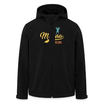 MATURA ABSCHLUSS 2025 Maturanten Lustiges - Recycelte Männer Softshell-Jacke von Stanley/Stella - Schwarz - Vorne - AI Model Male 185 light (185cm)