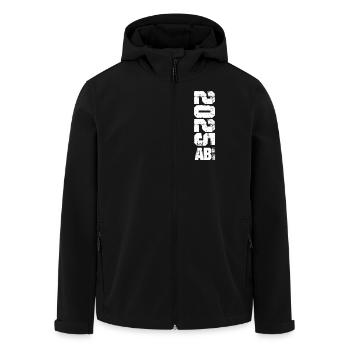 ABI 2025 Abitur Abschluss Lustiges Abiturienten - Recycelte Männer Softshell-Jacke von Stanley/Stella - Schwarz - Vorne - AI Model Male 185 light (185cm)