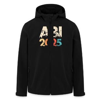 ABI 2025 Abitur Abschluss Lustiges Abiturienten - Recycelte Männer Softshell-Jacke von Stanley/Stella - Schwarz - Vorne - AI Model Male 185 light (185cm)