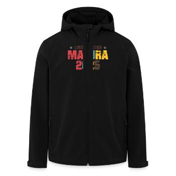 MATURA 2025 Maturant Matura Geschafft Lustiges - Recycelte Männer Softshell-Jacke von Stanley/Stella - Schwarz - Vorne - AI Model Male 185 light (185cm)