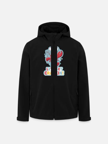 LET'S GET CRACKIN - Men’s Recycled Softshell Jacket by Stanley/Stella - black