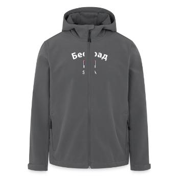 Belgrade Belgrade Serbie Serbie Drapeau - Veste softshell homme en polyester recyclé Stanley/Stella - charbon - Devant - AI Model Male 185 light (185cm)