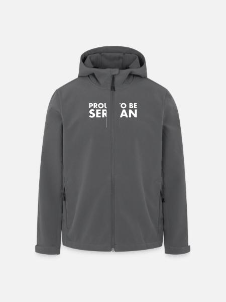 Proud To Be Serbian Serbia Serbian Flag Serbia - Men’s Recycled Softshell Jacket by Stanley/Stella - black