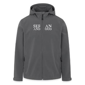 Serbe Et Fier Serbie Drapeau Serbe Serbe - Veste softshell homme en polyester recyclé Stanley/Stella - charbon - Devant - AI Model Male 185 light (185cm)