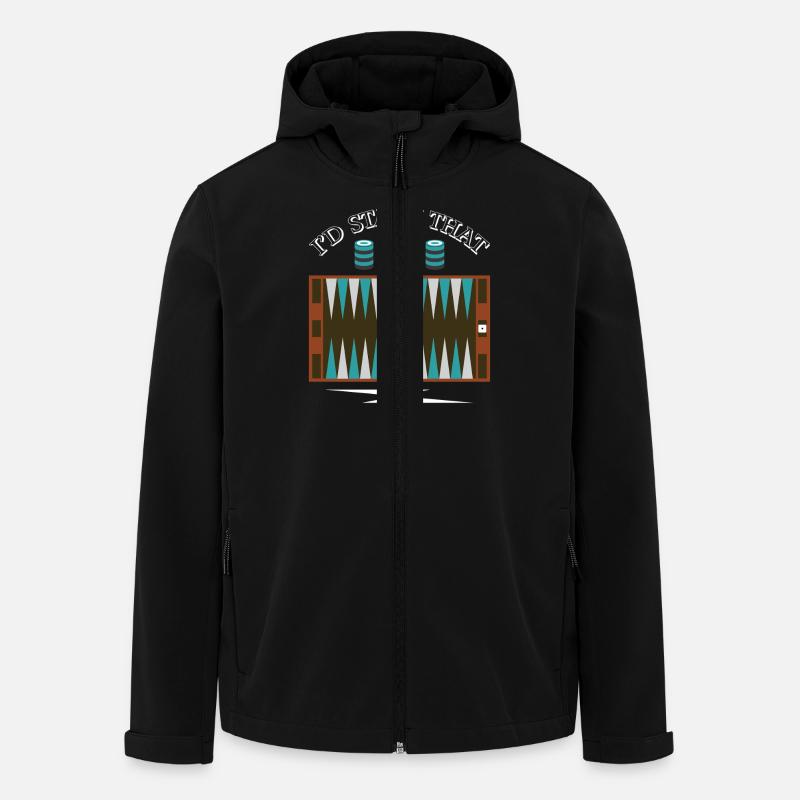 Backgammon Spiel - Recycelte Männer Softshell-Jacke von Stanley/Stella - Schwarz
