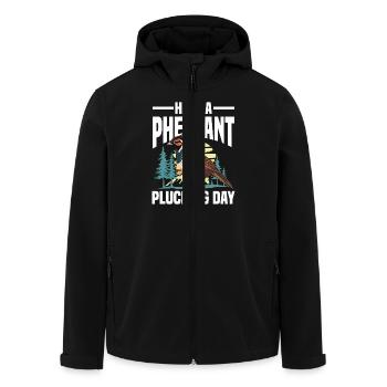 Aventure de chasse à la dinde : Je veux juste chasser la dinde - Veste softshell homme en polyester recyclé Stanley/Stella - noir - Devant - AI Model Male 185 light (185cm)