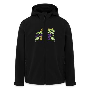 ABITUR 2025 ABI Geschafft Abiturient Lustiges - Recycelte Männer Softshell-Jacke von Stanley/Stella - Schwarz - Vorne - AI Model Male 185 light (185cm)