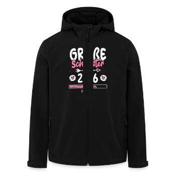 Große Schwester 2026 Loading - Recycelte Männer Softshell-Jacke von Stanley/Stella - Schwarz - Vorne - AI Model Male 185 light (185cm)