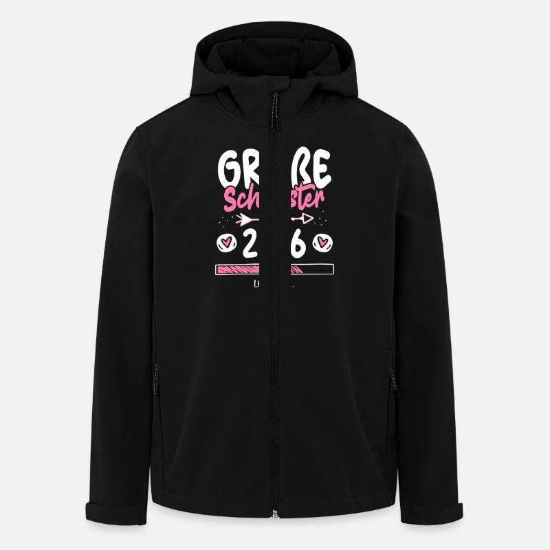 Große Schwester 2026 Loading - Recycelte Männer Softshell-Jacke von Stanley/Stella - Schwarz