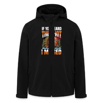 Aventure de chasse à la dinde : Je veux juste chasser la dinde - Veste softshell homme en polyester recyclé Stanley/Stella - noir - Devant - AI Model Male 185 light (185cm)