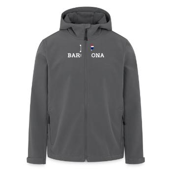 I love Barcelona Cool Wrong Flag Thailand Liebhaber - Recycelte Männer Softshell-Jacke von Stanley/Stella - Schwarz - Vorne - AI Model Male 185 light (185cm)