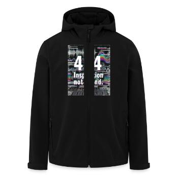 404 Inspiration not found - Men’s Recycled Softshell Jacket by Stanley/Stella - black - Front - AI Model Male 185 light (185cm)