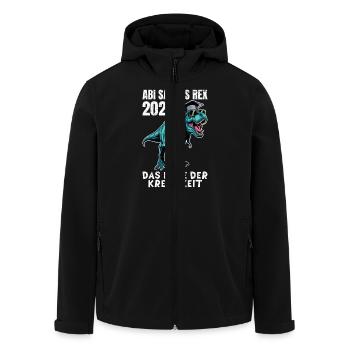 ABI SAURUS REX 2025 DAS ENDE DER KREIDEZEIT Lustig - Recycelte Männer Softshell-Jacke von Stanley/Stella - Schwarz - Vorne - AI Model Male 185 light (185cm)