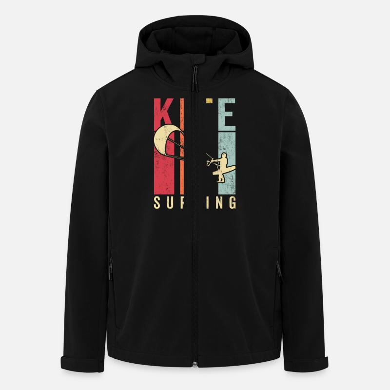Kitesurfeur Kiteboard Kitesurf Kitesurf - Veste softshell homme en polyester recyclé Stanley/Stella - noir