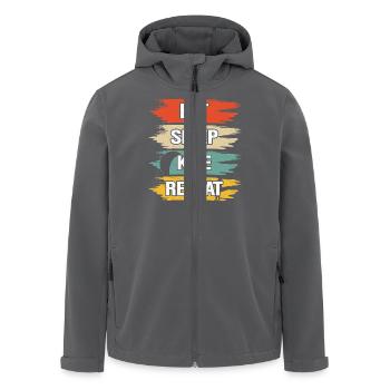 Kitesurfer Kiteboard Kitesurfen Kitesurf - Recycelte Männer Softshell-Jacke von Stanley/Stella - Anthrazit - Vorne - AI Model Male 185 light (185cm)