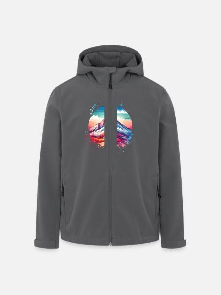 Mountain - Men’s Recycled Softshell Jacket by Stanley/Stella - black