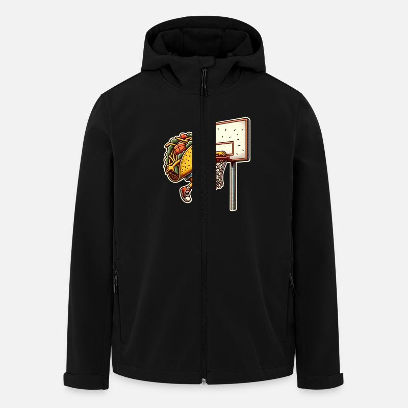 Taco Basketball Tacos - Men’s Recycled Softshell Jacket by Stanley/Stella - black