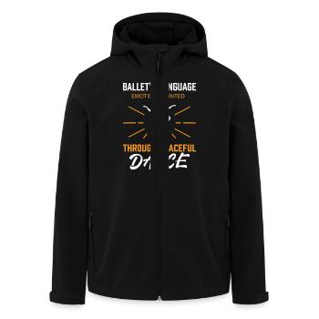 Ballerina Ballett mädchen - Recycelte Männer Softshell-Jacke von Stanley/Stella - Schwarz - Vorne - AI Model Male 185 light (185cm)