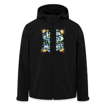Apprenez de vos erreurs avec un style inspirant - Veste softshell homme en polyester recyclé Stanley/Stella - noir - Devant - AI Model Male 185 light (185cm)