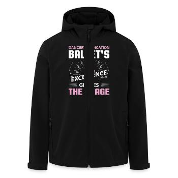 Ballerina Ballett mädchen - Recycelte Männer Softshell-Jacke von Stanley/Stella - Schwarz - Vorne - AI Model Male 185 light (185cm)