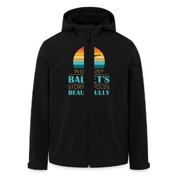 Ballerina Ballett mädchen - Recycelte Männer Softshell-Jacke von Stanley/Stella - Schwarz - Vorne - AI Model Male 185 light (185cm)