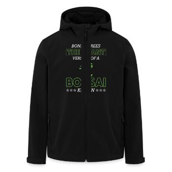 Bonsai Tree - Recycelte Männer Softshell-Jacke von Stanley/Stella - Schwarz - Vorne - AI Model Male 185 light (185cm)
