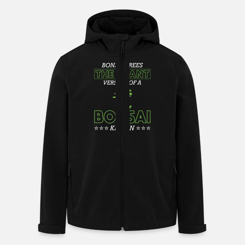 Bonsai Tree - Recycelte Männer Softshell-Jacke von Stanley/Stella - Schwarz