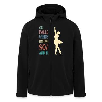 Ballerina Ballett mädchen - Recycelte Männer Softshell-Jacke von Stanley/Stella - Schwarz - Vorne - AI Model Male 185 light (185cm)