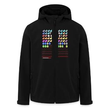 Frohe Ostern Gamer Gaming Design im Retro Look - Recycelte Männer Softshell-Jacke von Stanley/Stella - Schwarz - Vorne - AI Model Male 185 light (185cm)