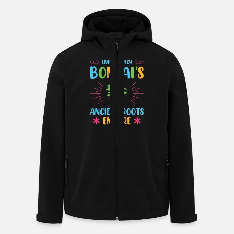 Bonsai Tree - Recycelte Männer Softshell-Jacke von Stanley/Stella - Schwarz