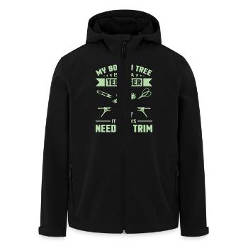 Bonsai Tree - Recycelte Männer Softshell-Jacke von Stanley/Stella - Schwarz - Vorne - AI Model Male 185 light (185cm)