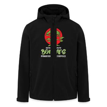 Bonsai Tree - Recycelte Männer Softshell-Jacke von Stanley/Stella - Schwarz - Vorne - AI Model Male 185 light (185cm)