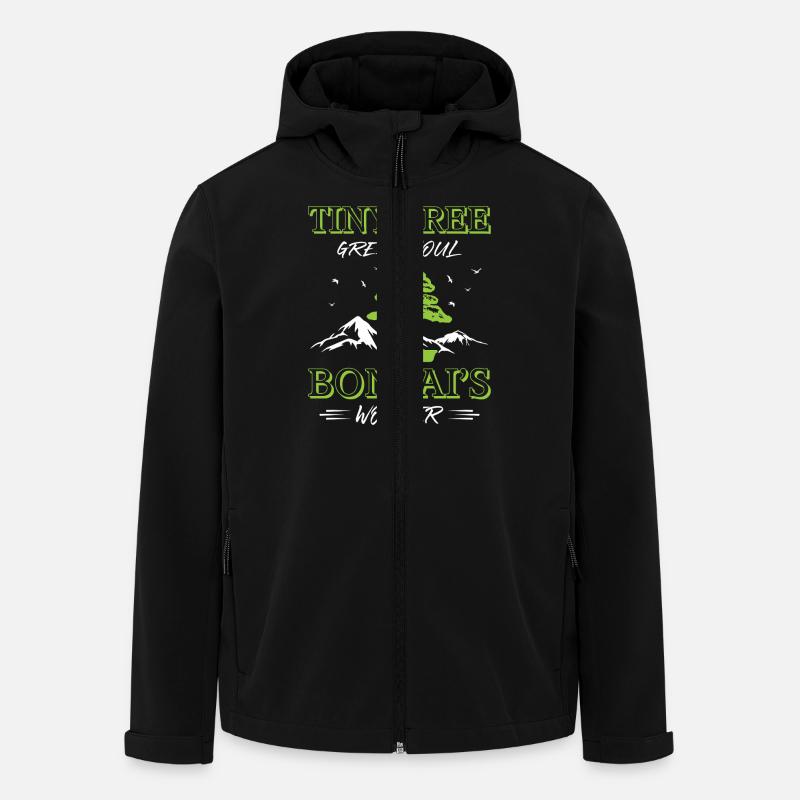 Bonsai Tree - Recycelte Männer Softshell-Jacke von Stanley/Stella - Schwarz
