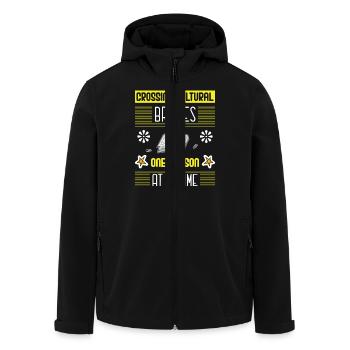 ESL-Lehrer ESL Unterricht - Recycelte Männer Softshell-Jacke von Stanley/Stella - Schwarz - Vorne - AI Model Male 185 light (185cm)