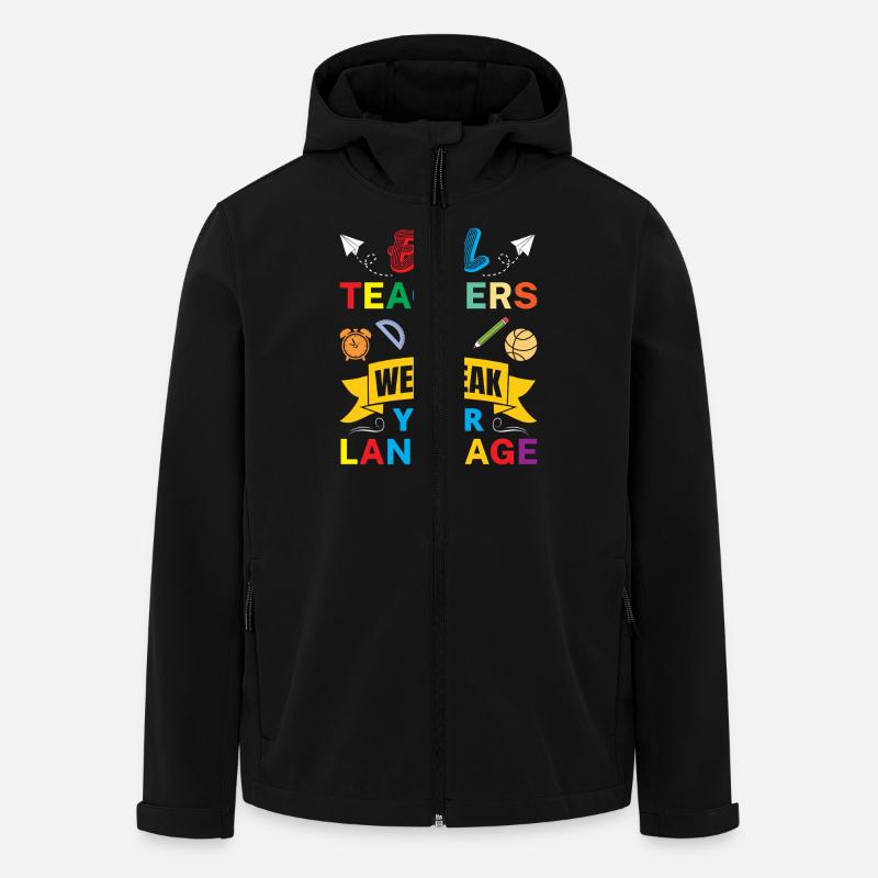 ESL-Lehrer ESL Unterricht - Recycelte Männer Softshell-Jacke von Stanley/Stella - Schwarz