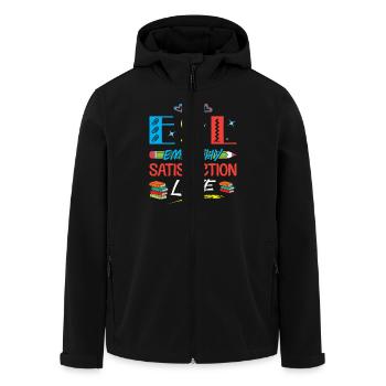 ESL-Lehrer ESL Unterricht - Recycelte Männer Softshell-Jacke von Stanley/Stella - Schwarz - Vorne - AI Model Male 185 light (185cm)