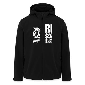 ABI QUEEN 2025 Abiturientin Abitur Geschafft - Recycelte Männer Softshell-Jacke von Stanley/Stella - Schwarz - Vorne - AI Model Male 185 light (185cm)