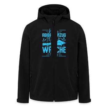 Abitur MEIN ABIBALL ANZUG IST IN DER WÄSCHE Lustig - Recycelte Männer Softshell-Jacke von Stanley/Stella - Schwarz - Vorne - AI Model Male 185 light (185cm)