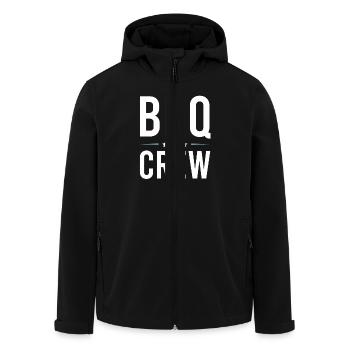 Bbq Crew - Recycelte Männer Softshell-Jacke von Stanley/Stella - Schwarz - Vorne - AI Model Male 185 light (185cm)
