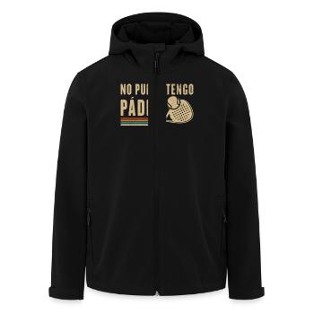 Je ne peux pas avoir de raquette de padel vintage - Veste softshell homme en polyester recyclé Stanley/Stella - noir - Devant - AI Model Male 185 light (185cm)