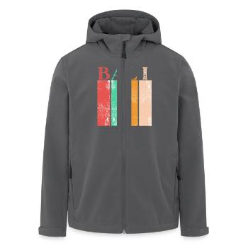 The magic of Bali Indonesia - Men’s Recycled Softshell Jacket by Stanley/Stella - anthracite - Front - AI Model Male 185 light (185cm)